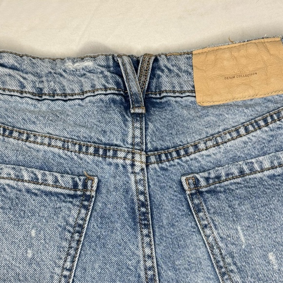 ZARA Kids Girls Jeans - Size 10 - Light Wash Denim - Straight Leg Casual Pants - Picture 7 of 11